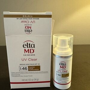 EltaMD UV Clear Tinted SPF 46 .5 oz 15 ml Travel Size NIB EXP 5/27